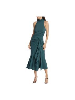 Cinq a Sept Green Rori Midi Dress Size 14